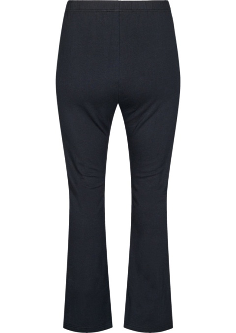 ZIZZI CZARNE SPODNIE LEGGINSY BOOTCUT BAWEŁNA 825B