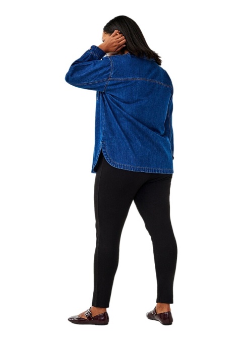 ZIZZI WYGODNE CZARNE SPODNIE LEGGINSY ROZCIĘCIA 432A