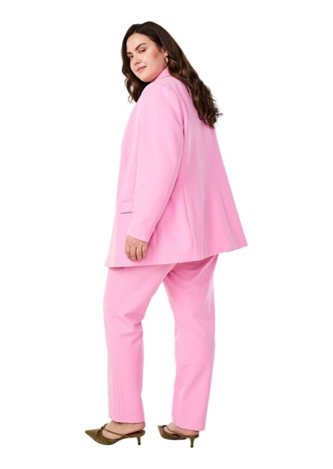 ZIZZI ELEGANCKIE PROSTE SPODNIE PUDROWY RÓŻ 377C