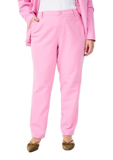 ZIZZI ELEGANCKIE PROSTE SPODNIE PUDROWY RÓŻ 377C