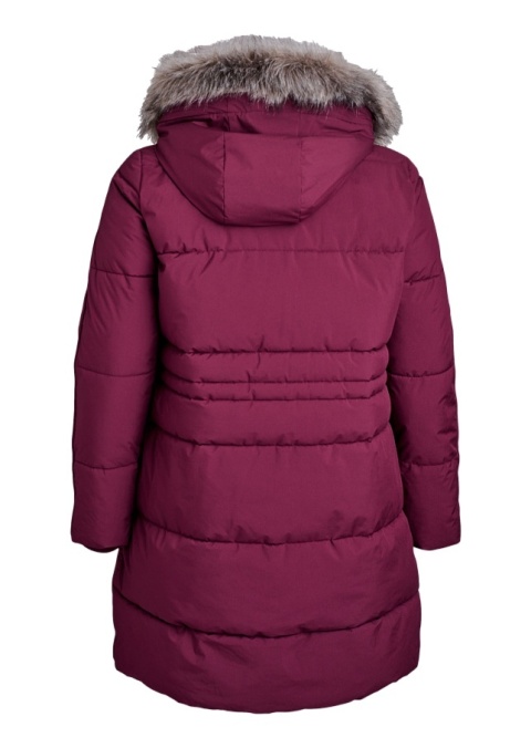 ZIZZI BORDOWA PIKOWANA KURTKA ZIMOWA KAPTUR 264B