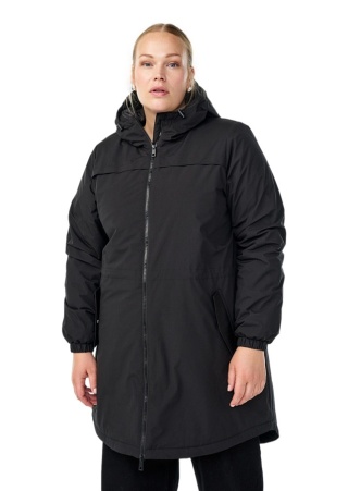 ZIZZI CZARNA OCIEPLANA KURTKA PARKA 458A