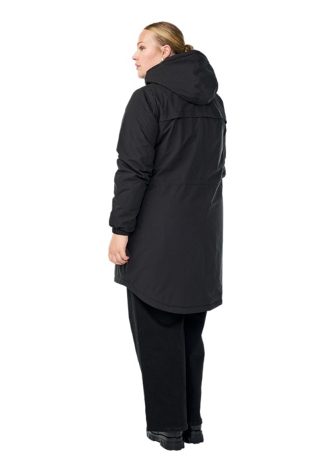 ZIZZI CZARNA OCIEPLANA KURTKA PARKA 458A