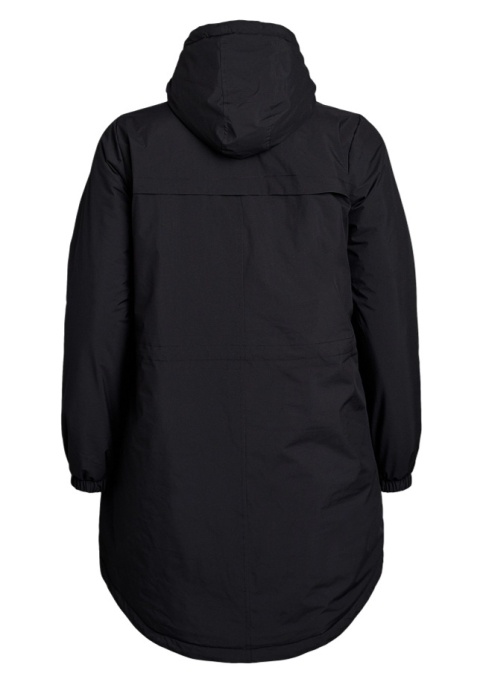 ZIZZI CZARNA OCIEPLANA KURTKA PARKA 458A