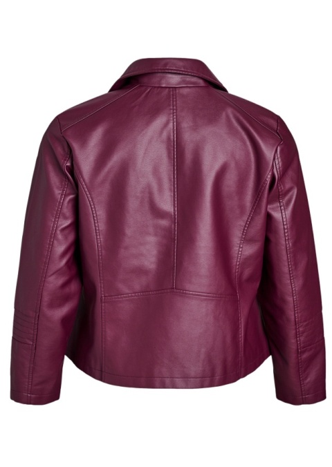 ZIZZI BORDOWA KURTKA RAMONESKA IMITACJA SKÓRY 243A