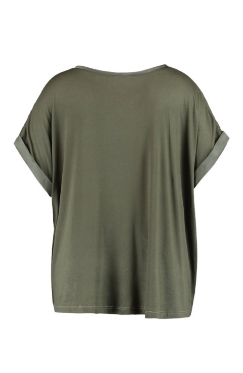 Z-ONE ELEGANCKA BLUZKA SATYNA KHAKI ZO97