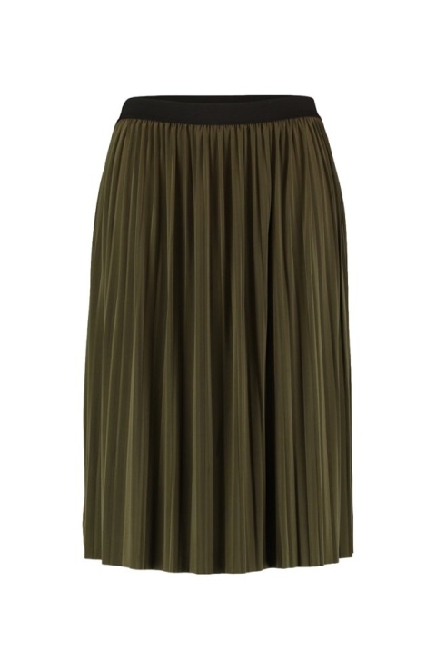 Z-ONE ELEGANCKA SPÓDNICA KHAKI PLISOWANA ZO96