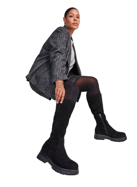 ZIZZI CZARNE BUTY KOZAKI WYSOKIE 030A