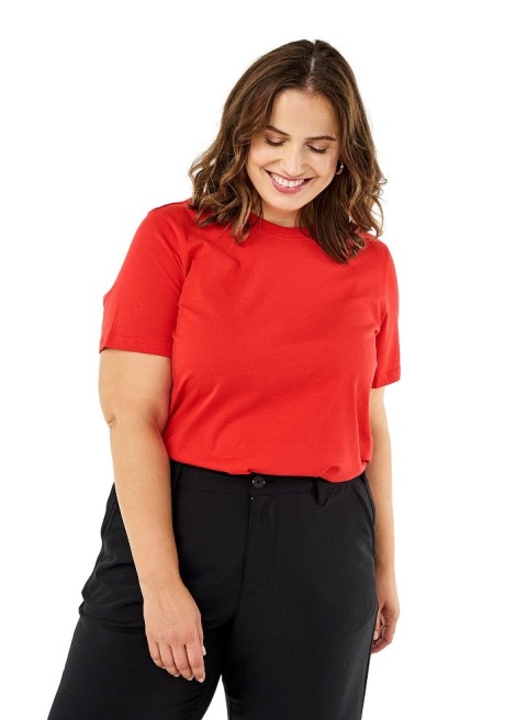 ZIZZI CZERWONY T-SHIRT BAWEŁNA 264A