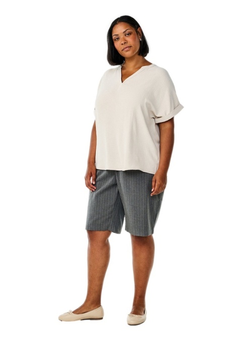 ZIZZI ELEGANCKA KREMOWA BLUZKA 074A