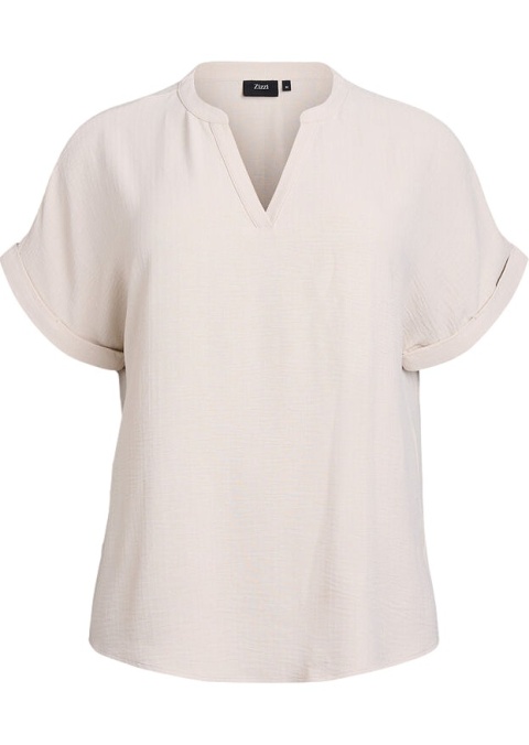 ZIZZI ELEGANCKA KREMOWA BLUZKA 074A