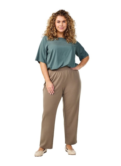 ZIZZI KLASYCZNA ZIELONA BLUZKA WISKOZA 048A