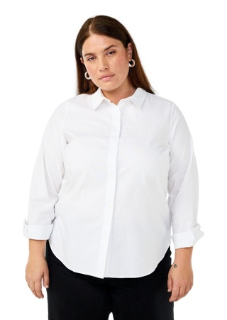 ZIZZI BIAŁA KOSZULA GUZIKI BAWEŁNA 065A
