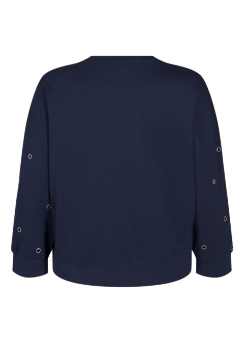 ZIZZI ORYGINALNA GRANATOWA BLUZA OCZKA 423A