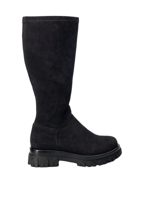 ZIZZI MODNE BUTY KOZAKI BOTKI ZAMSZOWE NA SUWAK 030C