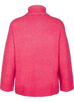 ZIZZI MODNY RÓŻOWY GOLF SWETER DZIANINA 405J