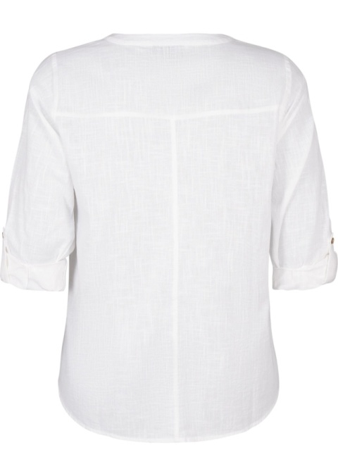 ZIZZI BIAŁA BLUZKA KOSZULA BAWEŁNA 361D