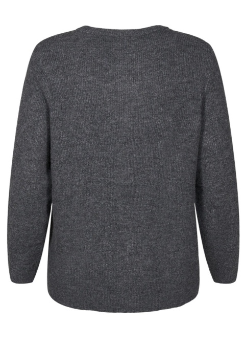 ZIZZI CIEMNY TURKUSOWY DZIANINOWY SWETER 192A