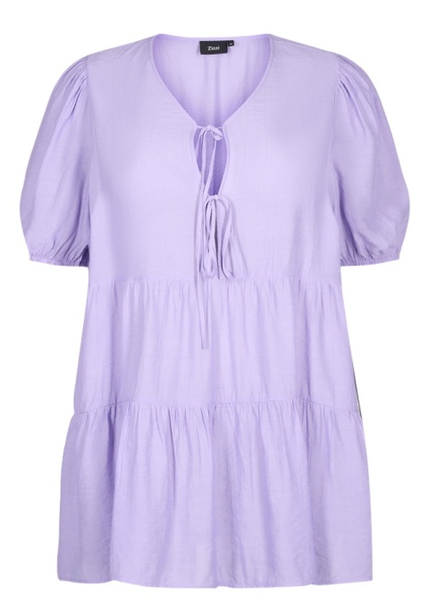 ZIZZI PIĘKNA LILIOWA BLUZKA TUNIKA WISKOZA 970A