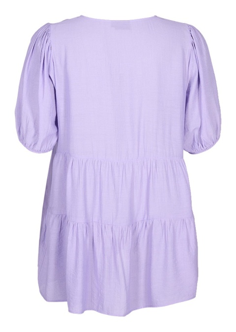 ZIZZI PIĘKNA LILIOWA BLUZKA TUNIKA WISKOZA 970A