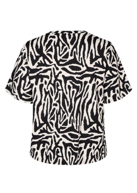 ZIZZI ŚLICZNA CZARNO- BIAŁA BLUZKA WZÓR 612B