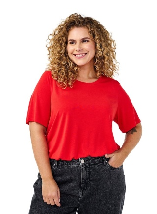 ZIZZI WYGODNA CZERWONA BLUZKA T-SHIRT 235A