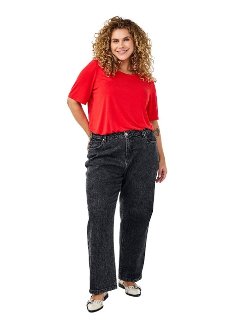ZIZZI WYGODNA CZERWONA BLUZKA T-SHIRT 235A
