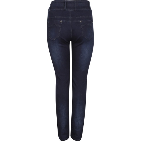 ADIA KLASYCZNE GRANATOWE SPODNIE JEANSY A037