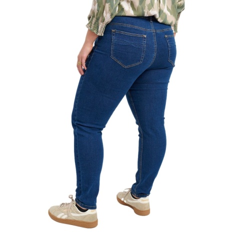 ADIA MODNE ZWĘŻANE JEANSY SPODNIE NIGHT BLUE A144