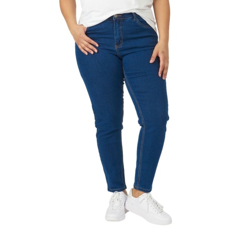 ADIA MODNE ZWĘŻANE JEANSY SPODNIE NIGHT BLUE A144