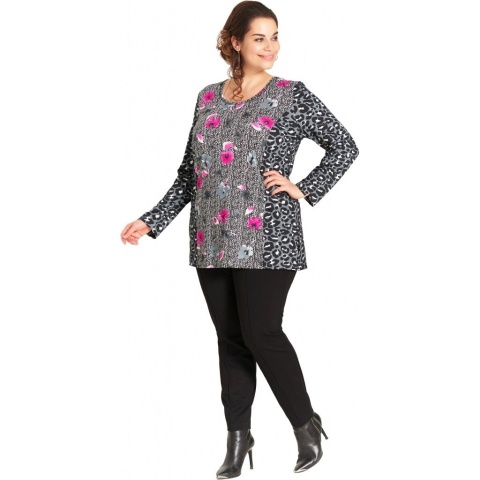 SEMPRE PRU DZIANINOWE CZARNE SPODNIE S002