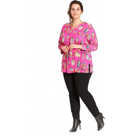 SEMPRE PRU DZIANINOWE CZARNE SPODNIE S002