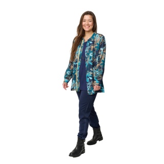 CHALOU DZIANINOWE GRANATOWE SPODNIE C247