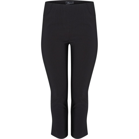 SEMPRE PRU ELEGANCKIE SPODNIE 7/8 STRETCH CZARNE S008