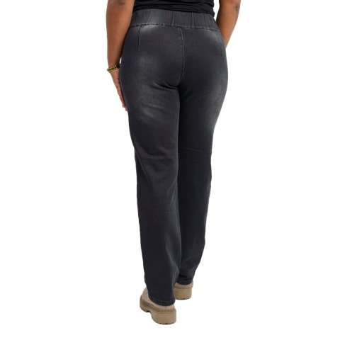 PONT NEUF GRAFITOWE SPODNIE JEGGINSY WYSOKI STAN PROSTE V232