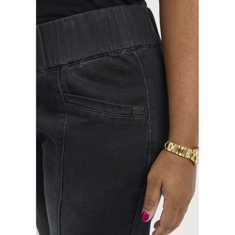 PONT NEUF GRAFITOWE SPODNIE JEGGINSY WYSOKI STAN PROSTE V232