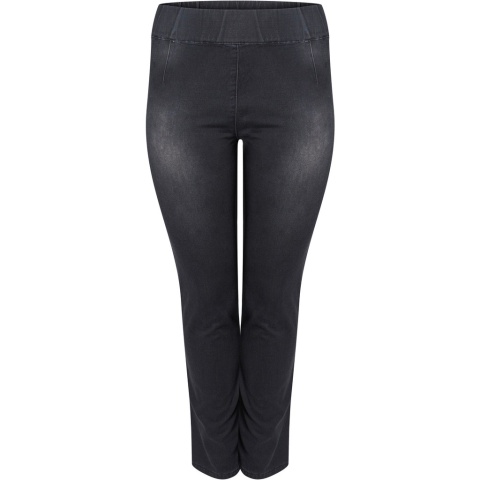 PONT NEUF GRAFITOWE SPODNIE JEGGINSY WYSOKI STAN PROSTE V232