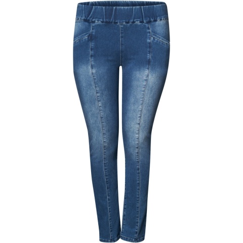 PONT NEUF NIEBIESKIE SPODNIE JEGGINSY WYSOKI STAN PROSTE V232