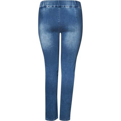 PONT NEUF NIEBIESKIE SPODNIE JEGGINSY WYSOKI STAN PROSTE V232