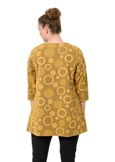 PONT NEUF WYGODNA ŻÓŁTA BLUZKA KÓŁKA V156