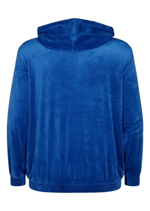 ZIZZI NIEBIESKA WELUROWA ROZPINANA BLUZA KAPTUR 156F ZIZZI NIEBIESKA WELUROWA ROZPINANA BLUZA KAPTUR 156F
