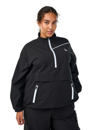 ZIZZI CZARNA SPORTOWA KURTKA ANORAK ODBLASKI 258C