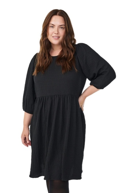 ZIZZI CZARNA SUKIENKA TUNIKA PLISOWANA 059C