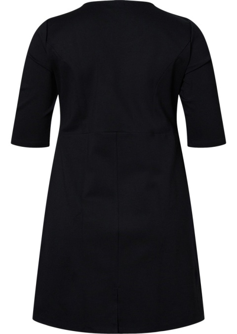 ZIZZI KLASYCZNA CZARNA DOPSOWANA SUKIENKA 008I