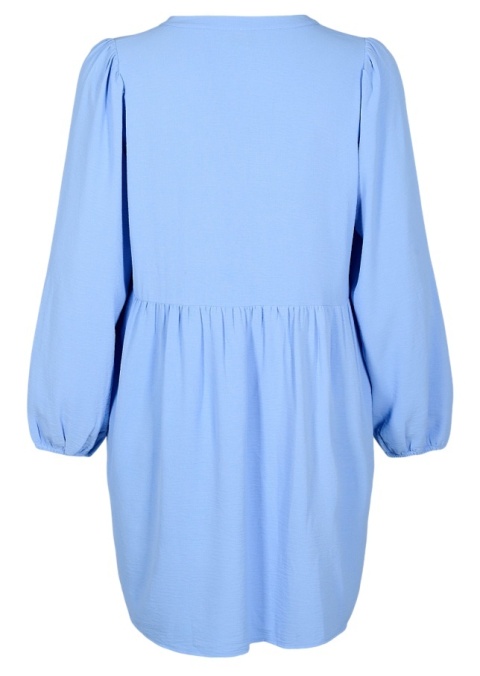 ZIZZI UROCZA BŁĘKITNA SUKIENKA BUFKI DETALE 054A