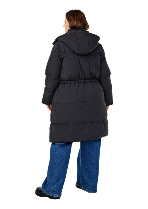 ZIZZI CZARNA PUCHOWA KURTKA PŁASZCZ REGULACJA 416A