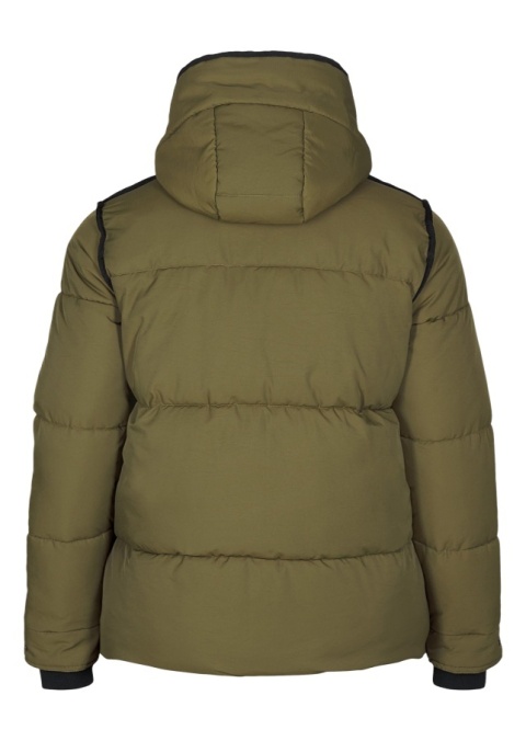 ZIZZI KRÓTKA ZIELONA KURTKA PUCHOWA DETALE 381B