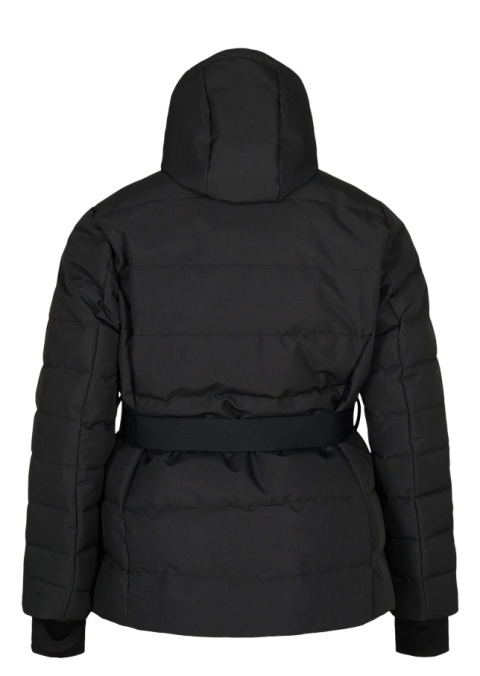 ZIZZI CZARNA PUCHOWA KURTKA NARCIARSKA Z PASKIEM 384A