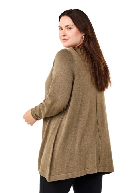 ZIZZI OLIWKOWA BLUZKA TUNIKA DZIANINA 194A