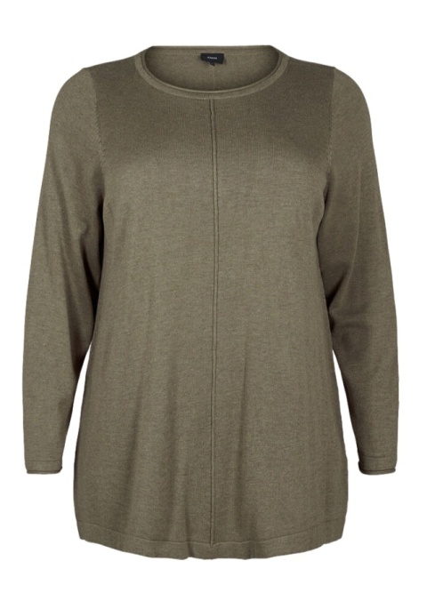 ZIZZI OLIWKOWA BLUZKA TUNIKA DZIANINA 194A